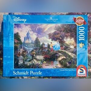 Schmidt Thomas Kinkade Disney Cinderella Wishes Upon a Dream 1000 Piece Puzzle